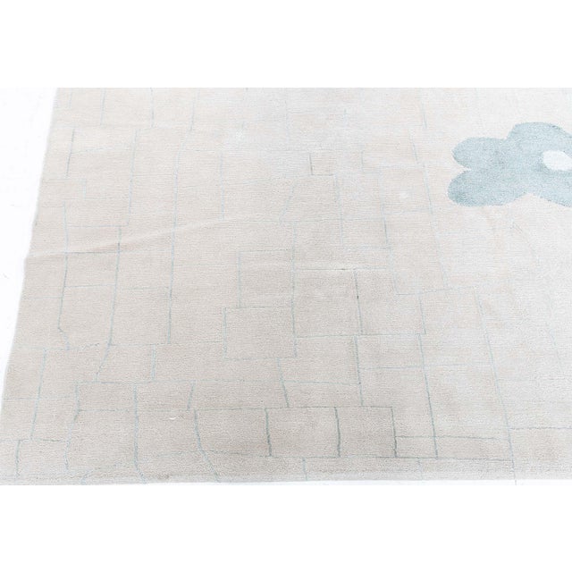 Textile Contemporary Hand-Knotted Wool & Silk Rug by Doris Leslie Blau For Sale - Image 7 of 8