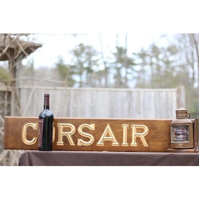 Wood Corsair Nameboard For Sale - Image 7 of 9