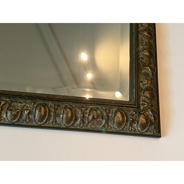Bronze Hand Crafted Italian Wood Mirror For Sale - Image 8 of 15