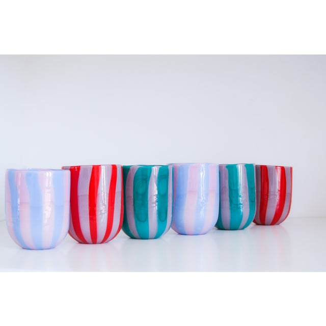 Murano Glasses by Mariana Iskra for Ribes Studio, Set of 6 For Sale - Image 15 of 15