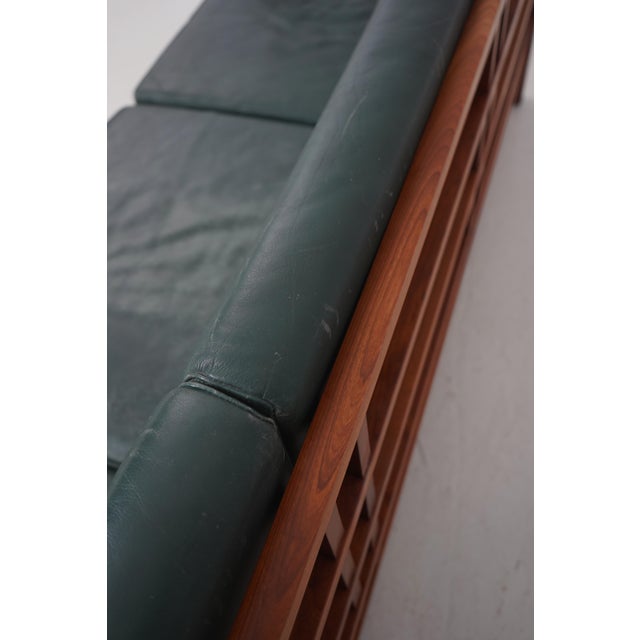 Thomas Moser Winward Cherry Leather Sofa For Sale - Image 15 of 18