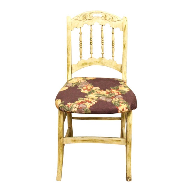 Wood Mid 20th Century Pair of Old Wooden French Country Chairs For Sale - Image 7 of 12