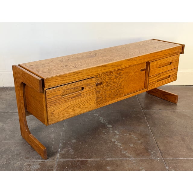 1980s Vintage 1980's Lou Hodges Credenza For Sale - Image 5 of 15