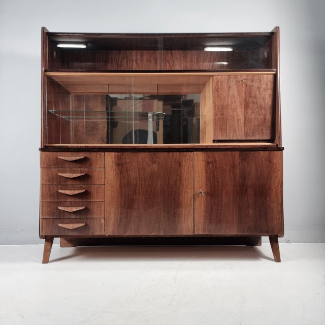 Vintage Cabinet in Walnut from Tatra, 1970s For Sale - Image 12 of 12