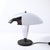 Art Deco Style Machine Age Dome Form Polished Chrome & Black Enamel Table Lamp For Sale - Image 12 of 12