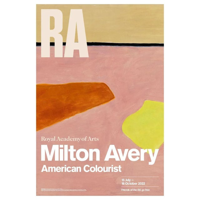 Postmodern ""Beach Blankets" Royal Academy of Arts, London Poster For Sale - Image 3 of 3