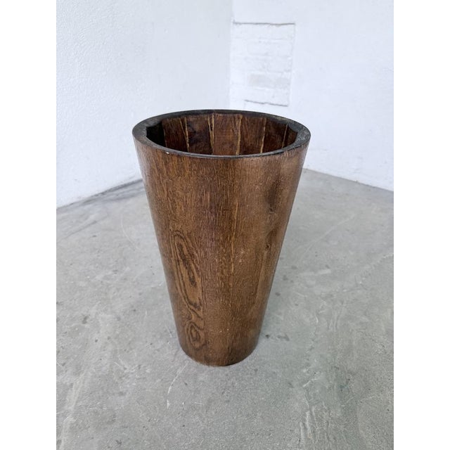 Carved Wooden Umbrella Stand, 1950s For Sale - Image 16 of 18