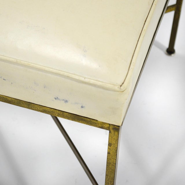 Metal Paul McCobb X-Base Stool by Calvin For Sale - Image 7 of 10