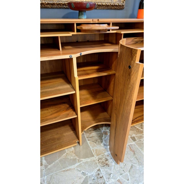 Brown Scaligera Sideboard by Franco Poli for Bernini, Italy, 1980s For Sale - Image 8 of 15