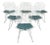 Harry Bertoia Side Chairs, Set of Six For Sale