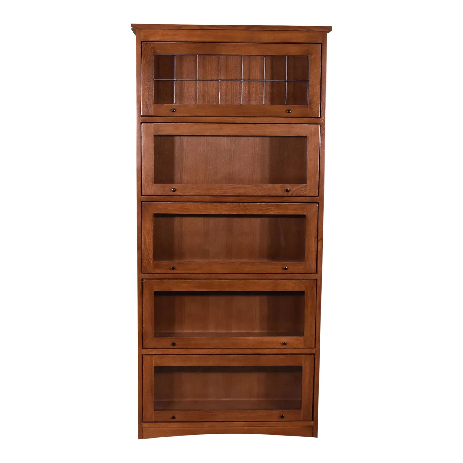 Crafters and Weavers Mission Craftsman Style Oak Barrister Bookcase 5