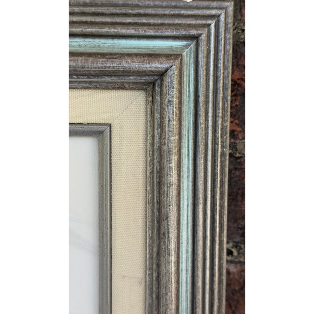 1980s Palm Beach Regency Vanguard Studio Style Original Champagne Gilt Coastal Oil Painting Signed Bruce For Sale - Image 12 of 12