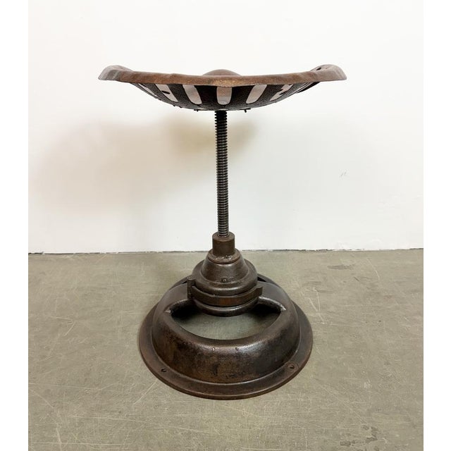 Vintage Industrial Swivel Chair, 1950s For Sale - Image 13 of 18