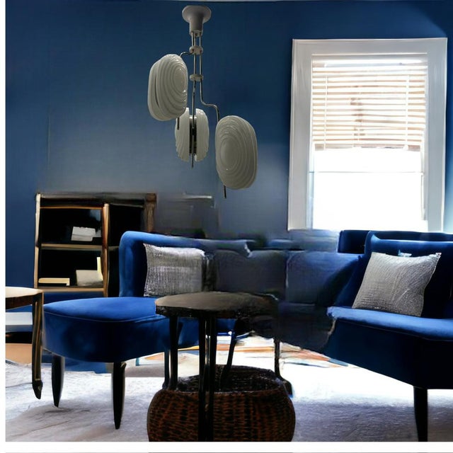 Architectural Murano Glass Light Pendant, 1970s For Sale - Image 13 of 17