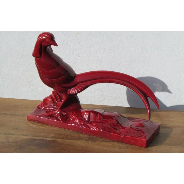 Ceramic Ceramic Pheasant Figurine, 1930s For Sale - Image 7 of 8