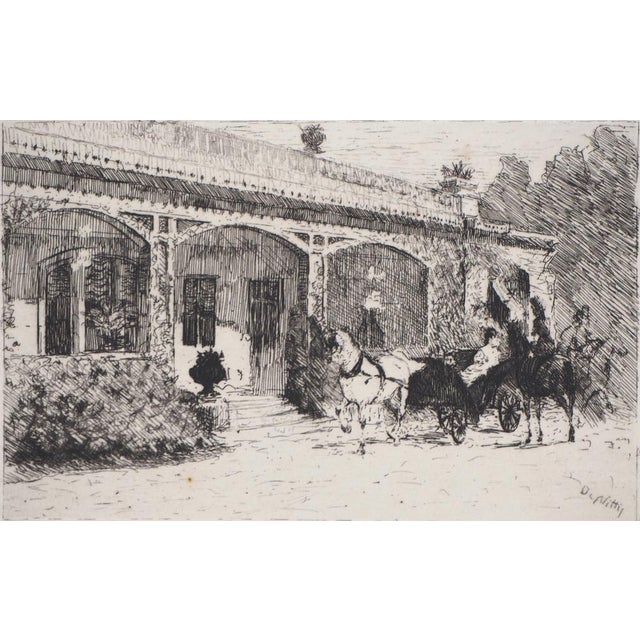 Giuseppe De Nitis, Return From a Walk, 19th Century, Etching For Sale - Image 7 of 7