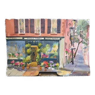 "Rouvalis Flowers" Watercolor by Patricia McCarthy For Sale