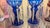 Early 21st Century Cobalt Flashed Crystal Lusters- a Pair For Sale - Image 5 of 8