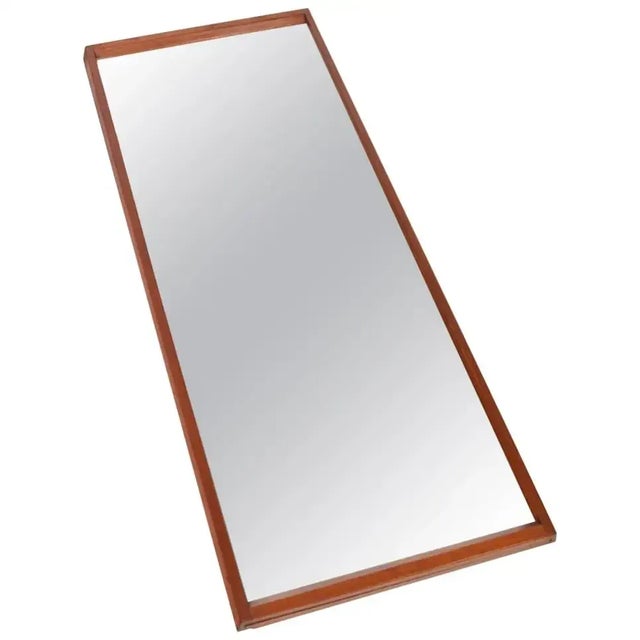 1960s Danish Teak Mirror Model #5 Mirror by Aksel Kjersgaard For Sale - Image 5 of 5