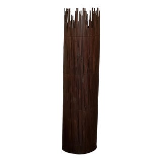 Vintage Floor Lamp in Bamboo For Sale
