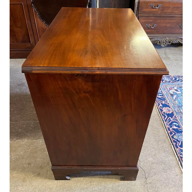 Antique American Kneehole Desk For Sale - Image 6 of 12