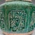 Green 1880s Antique Victorian Japanese Earthenware Hexagonal Spice Jar For Sale - Image 8 of 11