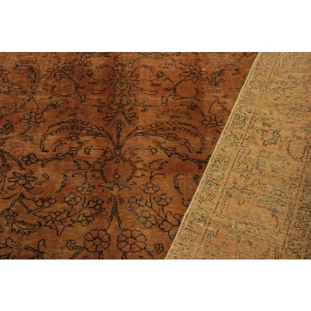 Copper 1960s 1960s Vintage Orange/Brown Wool Rug For Sale - Image 8 of 10