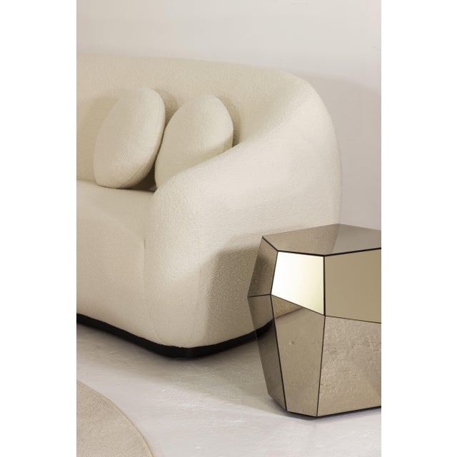Three Rocks High Side Table in Bronze Mirror from Insidherland For Sale - Image 10 of 15