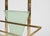 1950s Brass and Perforated Green Metal Magazine Rack attributed to Cesare Lacca, Italy, 1950s For Sale - Image 5 of 18