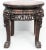 Wood Antique Chinese Hardwood. Heavily Carved Plant Stand or End Table For Sale - Image 7 of 9