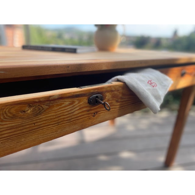 Antique Table in Fir, 1890s For Sale - Image 5 of 18