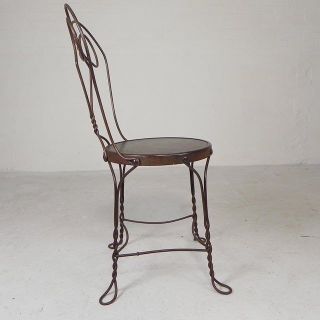 American Ice Cream Parlor Chair, 1940s For Sale - Image 4 of 18