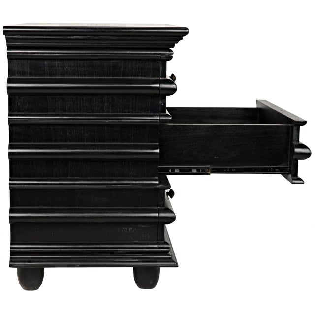 NOIR Ascona Side Table, Hand Rubbed Black For Sale - Image 10 of 12