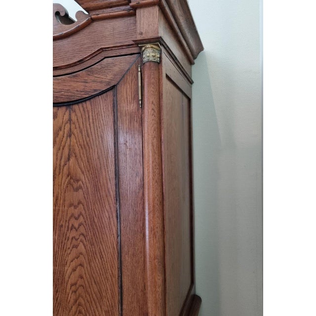 Empire Dutch Demountable Oak Cabinet with Hidden Secretary, 1820s For Sale - Image 5 of 16