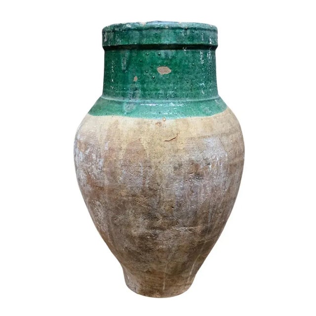 Vintage Turkish Terracotta Oil Jar For Sale - Image 4 of 6