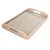 Artifacts Rattan Rectangular Tray with Glass Insert in White Wash - 17" For Sale In Houston - Image 6 of 6