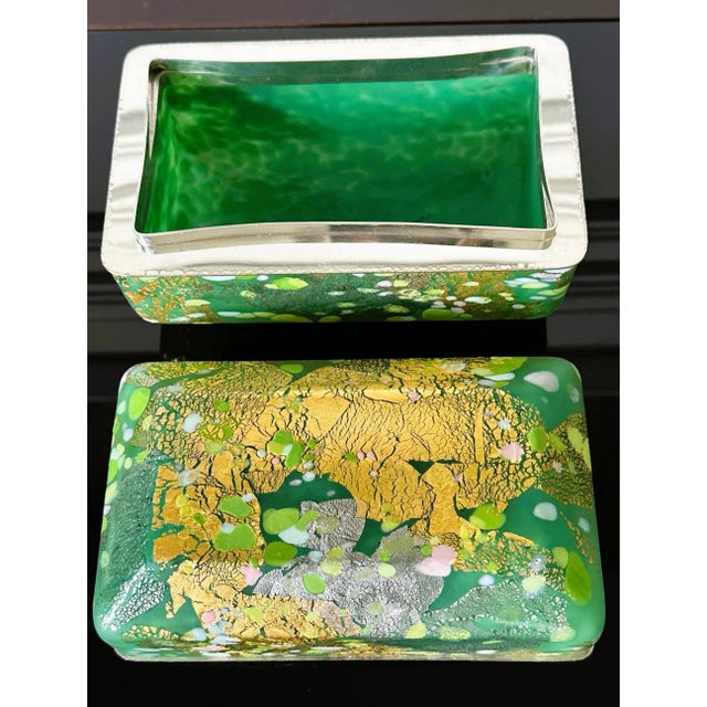 Japanese Kazaribako Glass Box Rare Hagoromo Kyohei Fujita For Sale - Image 9 of 12