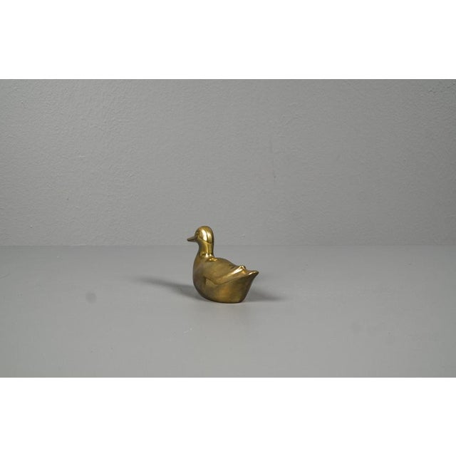 Small Brass Duck Hand Charm For Sale - Image 3 of 9