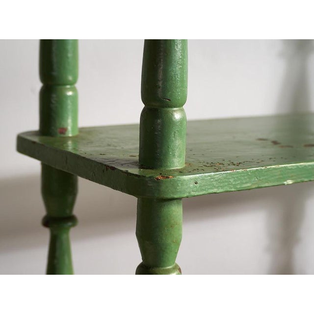 Antique Emerald Green Kitchen Cabinet, 1920s For Sale - Image 9 of 18