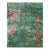 1920s Green Floral Hand Knotted Antique Chinese Art Deco Rug 7'9" X 9'6" Wool Carpet For Sale