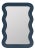 Frances Denim Wall Mirror Material: Engineered Hardwood Item Bevel: No Hanger Type: D-Ring Hangs Both Ways: Yes Glass...