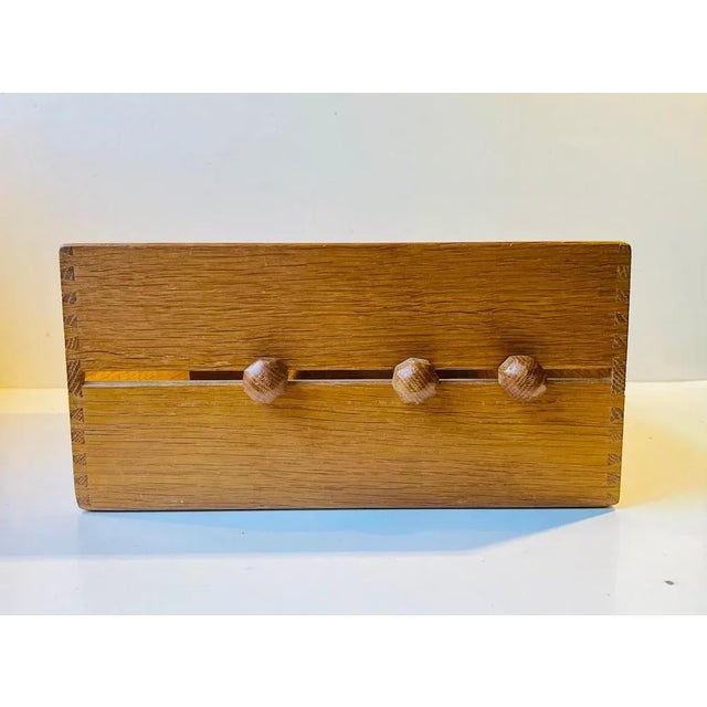 Vintage Document Organizer in Oak, 1960s For Sale - Image 10 of 11