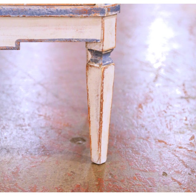 Pair of 19th Century French Louis-Philippe Carved Painted Commodes Nightstands For Sale - Image 12 of 14