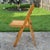 Brown 1970s Slatted Wooden Folding Wedding Event Party Chairs, Assembled Set of 10 For Sale - Image 8 of 13