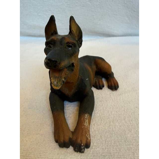 Black Ceramic Lifelike German Shepherd For Sale - Image 8 of 10