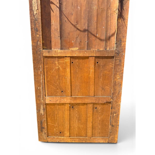 Pair of 19th Century French Painted and Giltwood Trumeau Mirrors For Sale - Image 9 of 9