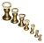 Brass Bell Form Weights - Set of 7 For Sale