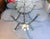 A very cool banquet table of unusual design by DIA (Design Institute America) circa 1980s. The "circle of life" table...