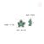 Floral Art Deco 3.1ct Emerald Diamond Cluster Gemstone Earrings in 14k Yellow Gold- A Pair For Sale - Image 11 of 16