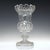 Technical A fine large 19th-century cut glass vase in the form of a Scottish Thistle. It has a thistle bowl with a...